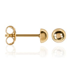 Pendientes “Media Bola” 3Mm Oro Amarillo 375/1000