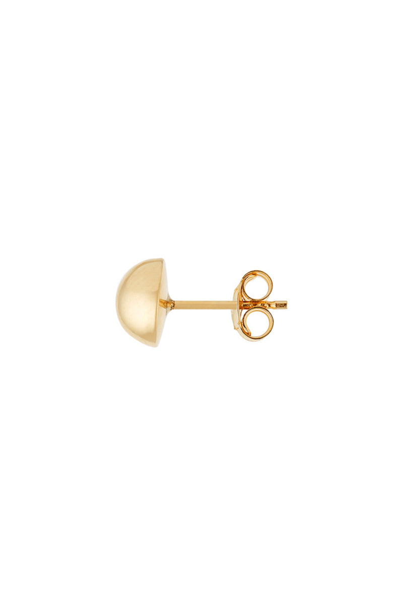Boucles D'Oreilles " Demi Boule 7Mm" Or Jaune 375/1000