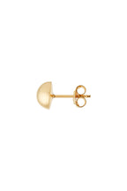 Boucles D'Oreilles " Demi Boule 7Mm" Or Jaune 375/1000