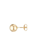 Boucles D'Oreilles " Demi Boule 7Mm" Or Jaune 375/1000