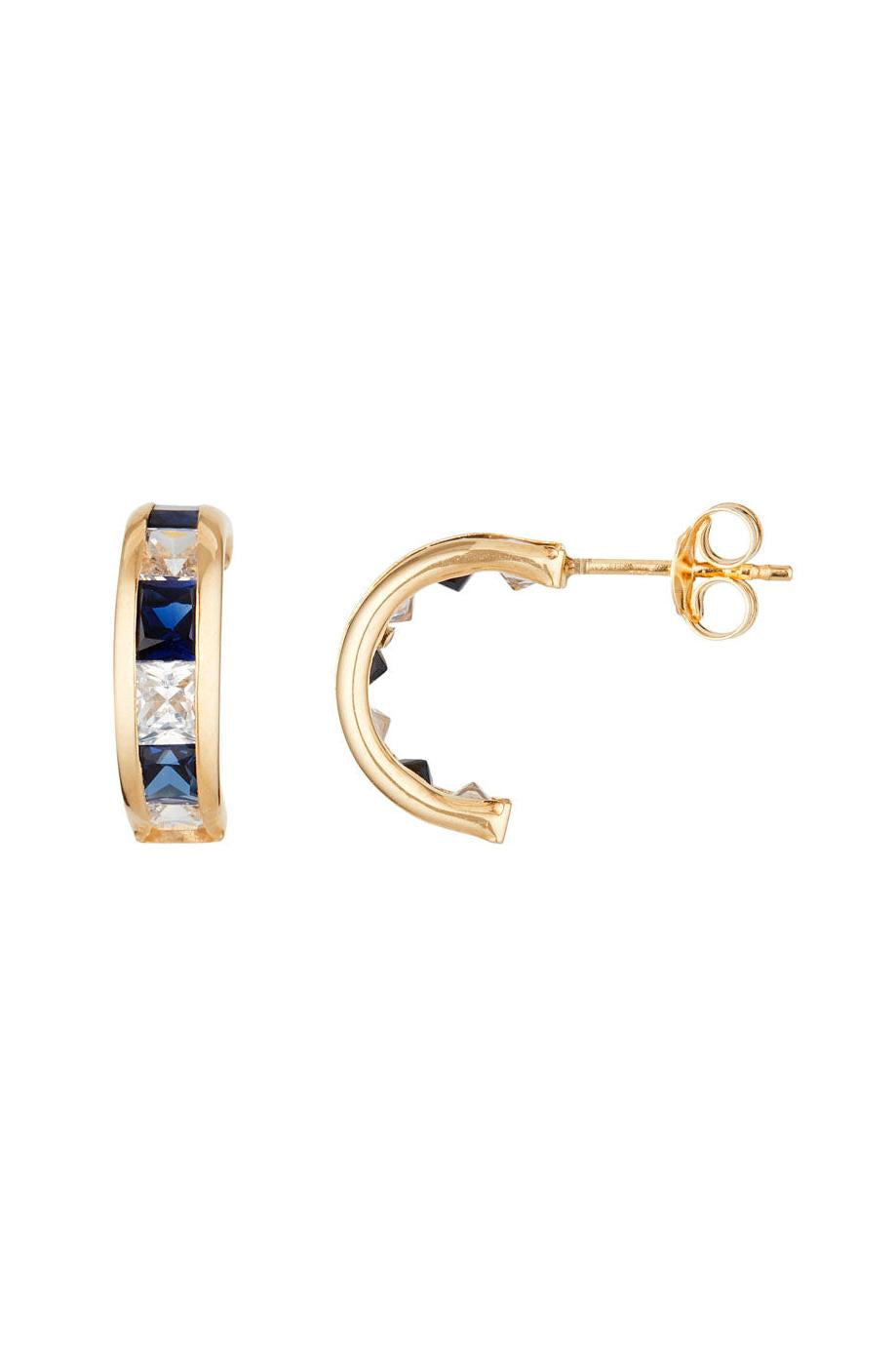 “Bluarc” Earrings 375/1000 Yellow Gold