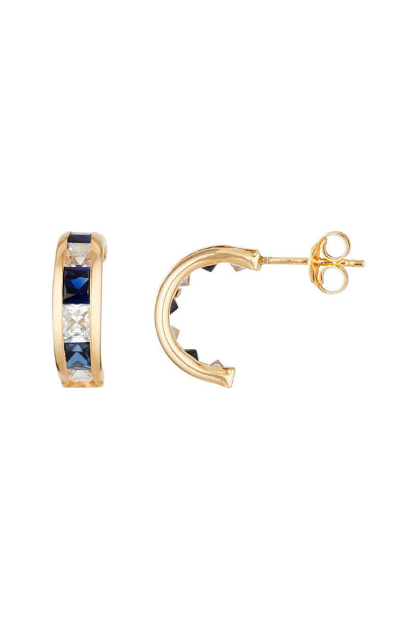 “Bluarc” Earrings 375/1000 Yellow Gold