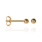 Pendiente "Puces 1Mm" - Oro Amarillo 375/1000
