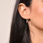 Boucles D'Oreilles "Feuille" Or Jaune 375/1000