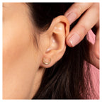 Boucles D'Oreilles "Demi Lune" - Or Jaune 375/1000