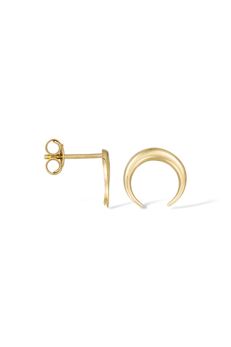 Boucles D'Oreilles "Demi Lune" Or Jaune 375/1000
