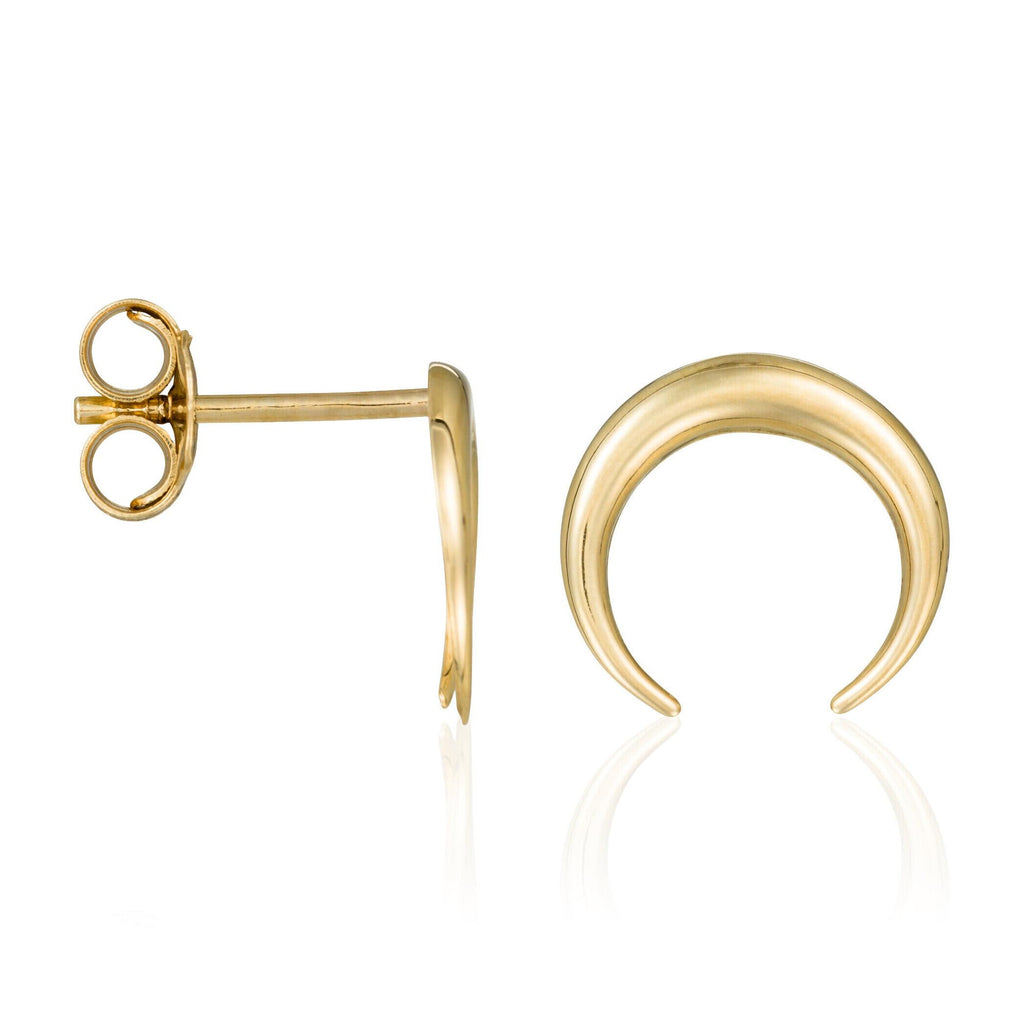 Boucles D'Oreilles "Demi Lune" - Or Jaune 375/1000