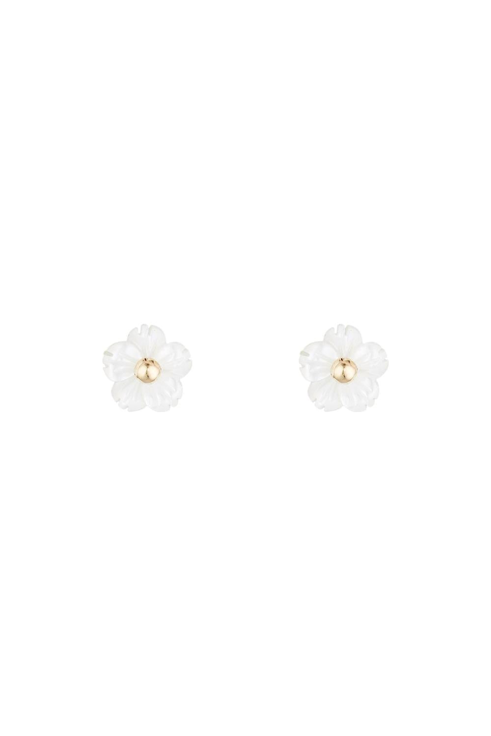 Boucles D'Oreilles Enfant "Jolie Margherite" Or Jaune 375/1000