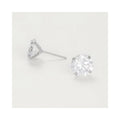 Boucles D'Oreilles "Simply You 8Mm" Or Blanc 375/1000 Et Zirconium