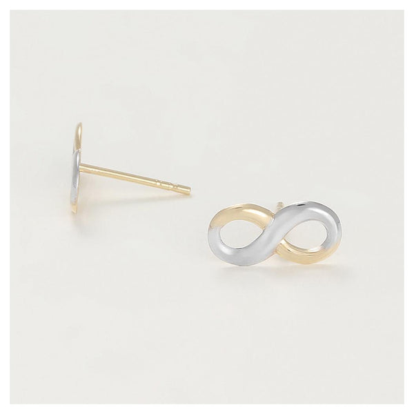 Pendientes "Infinity" bicolores 375/1003