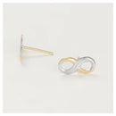 Boucles D'Oreilles "Infinity" Bicolore 375/1003