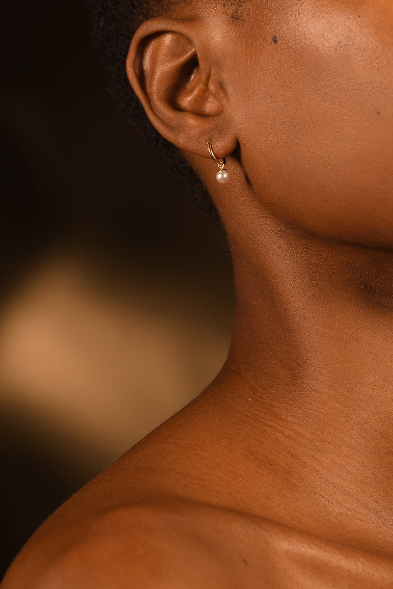 Boucles D'Oreilles "Isla Perla" Or Jaune 375/1000
