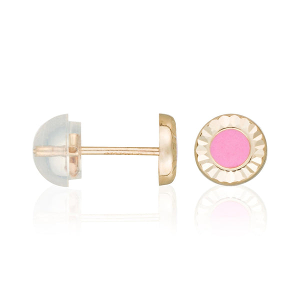 "Bico" Children's Earrings 375/1000 Yellow Gold