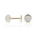 Children's Earrings in 375/1000 Yellow Gold