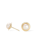 Boucles D'Oreilles "Barcelona" Or Jaune 375/1000 Et Perle