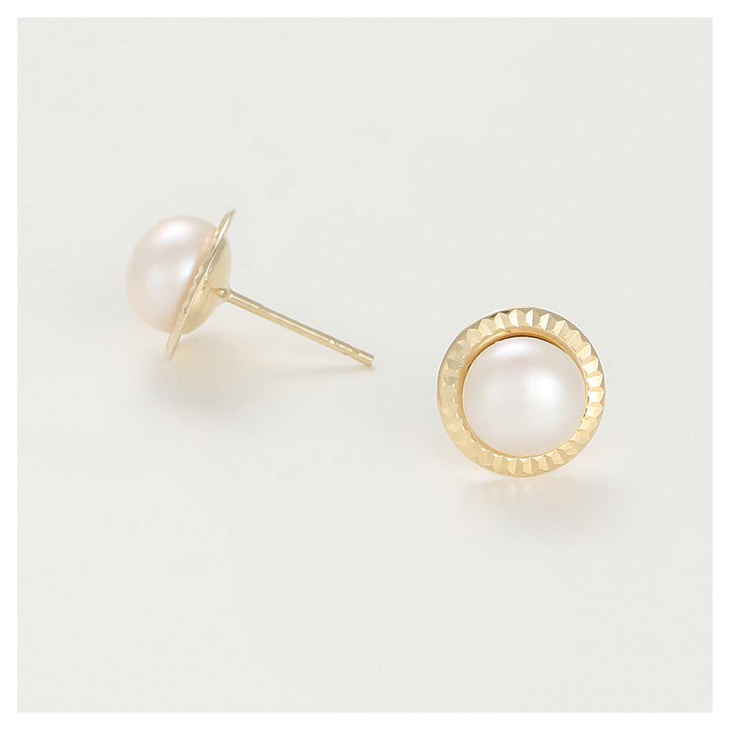 Pendientes “Barcelona” Oro Amarillo 375/1000 Y Perla