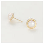 Pendientes “Barcelona” Oro Amarillo 375/1000 Y Perla