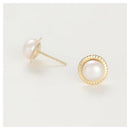 Boucles D'Oreilles "Barcelona" Or Jaune 375/1000 Et Perle