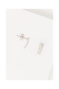 Boucles D'Oreilles "Olvera" Or Blanc 375/1000 Et Zirconium
