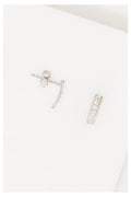 Pendientes “Olvera” Oro blanco 375/1000 y Circonitas