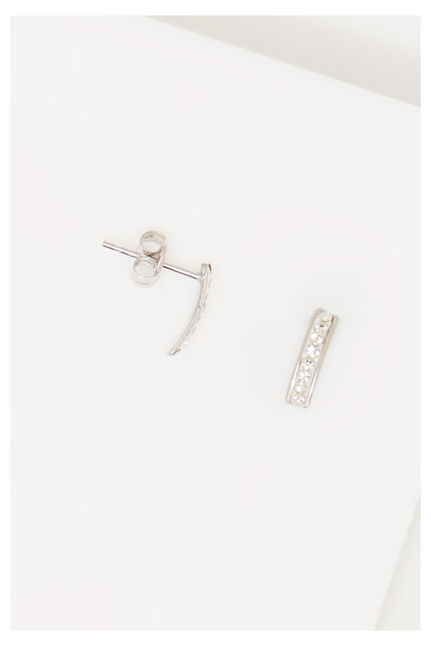 Pendientes “Olvera” Oro blanco 375/1000 y Circonitas