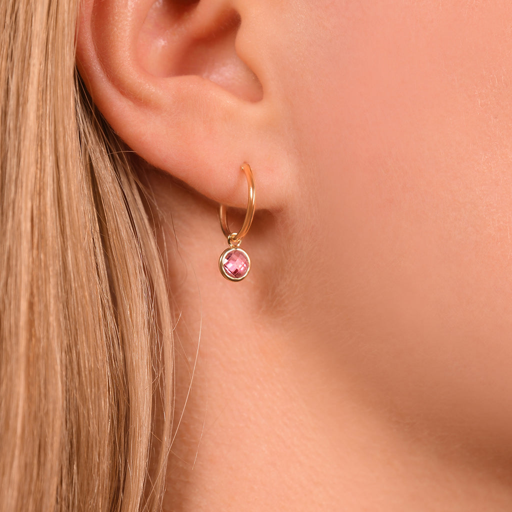 “Rosa” Earrings 375/1000 Yellow Gold