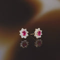 “Marguerite Ruby” Earrings 0.23Ct/2