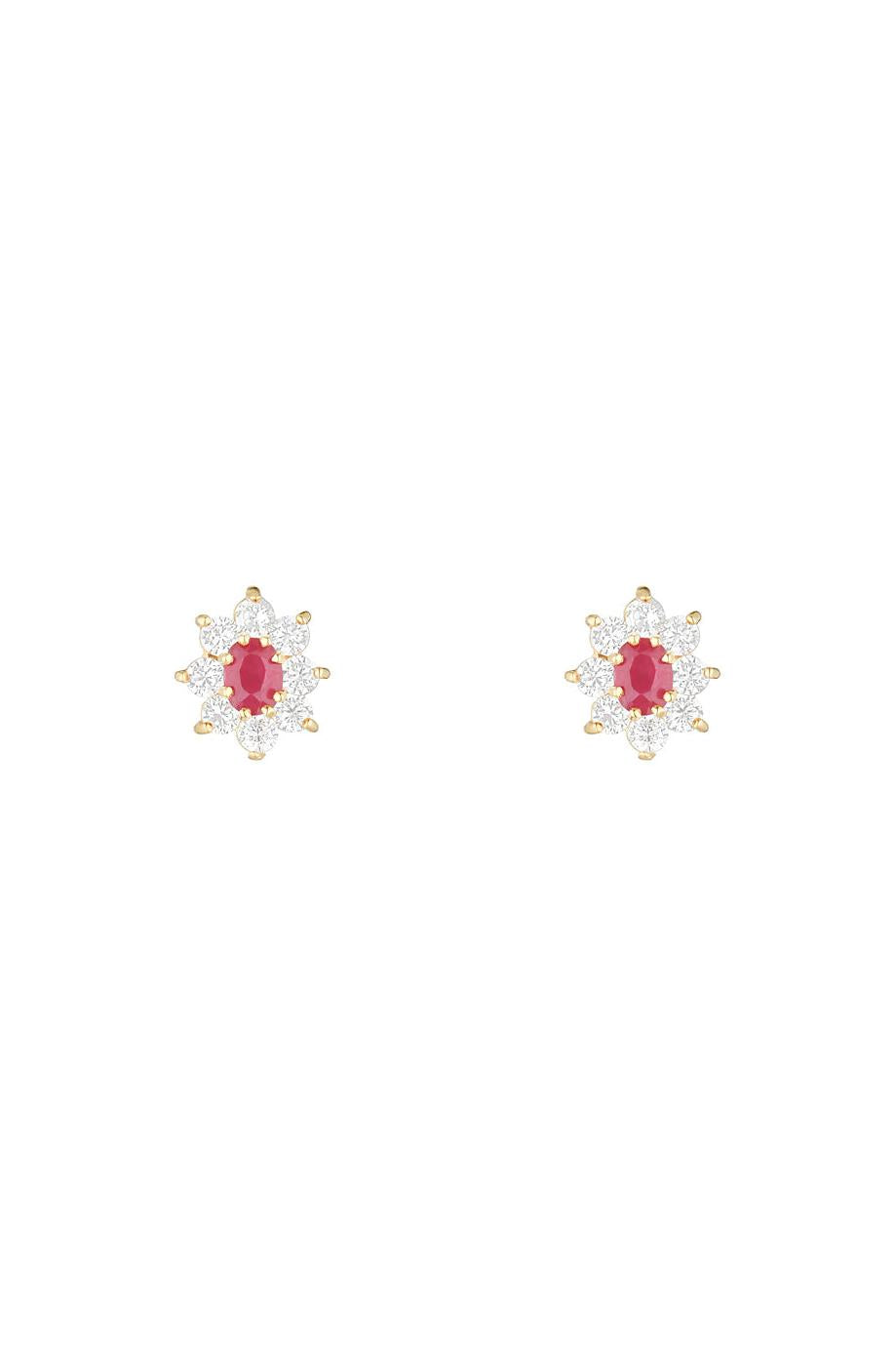 “Marguerite Ruby” Earrings 0.23Ct/2