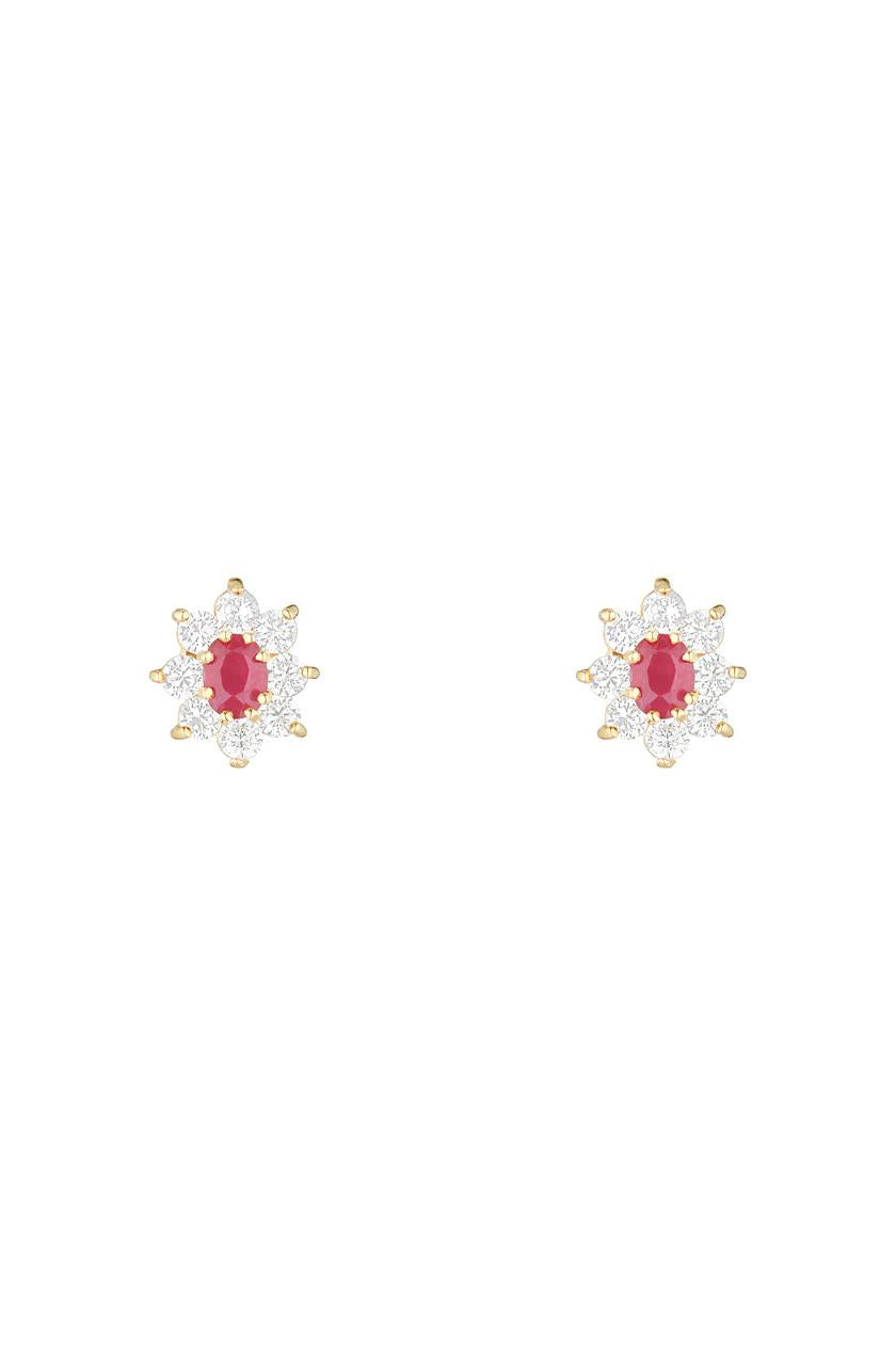 Pendientes "Margarita Rubí" 0,23Ct/2