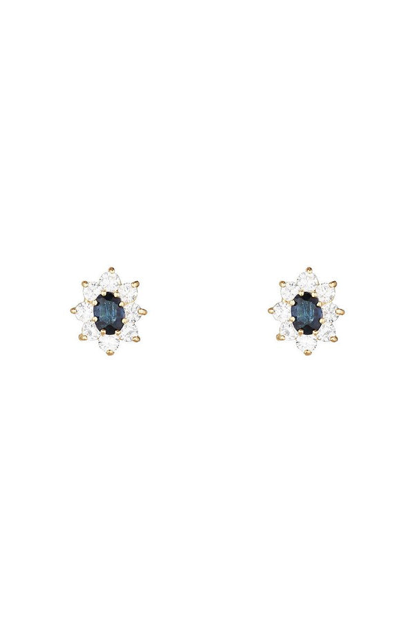 Pendientes "Margherite Saphir" Oro Amarillo 375/1000