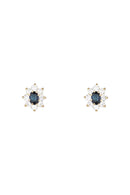 “Margherite Sapphire” Earrings 375/1000 Yellow Gold