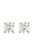 Boucles D'Oreilles "Simply You 3Mm" Or Jaune 375/1000 Et Zirconium