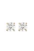 Boucles D'Oreilles "Simply You 3Mm" Or Jaune 375/1000 Et Zirconium