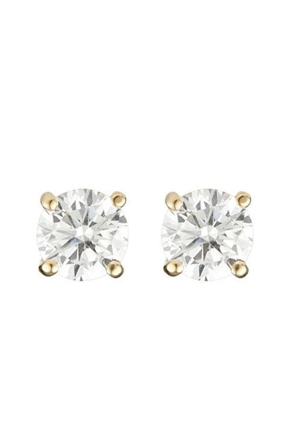 Pendientes "Simply You 3Mm" Oro Amarillo 375/1000 Y Circonio