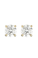 Boucles D'Oreilles "Simply You 3Mm" Or Jaune 375/1000 Et Zirconium