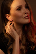 Boucles D'Oreilles "Puce Améthyste 4Mm" : 0,4Ct/2