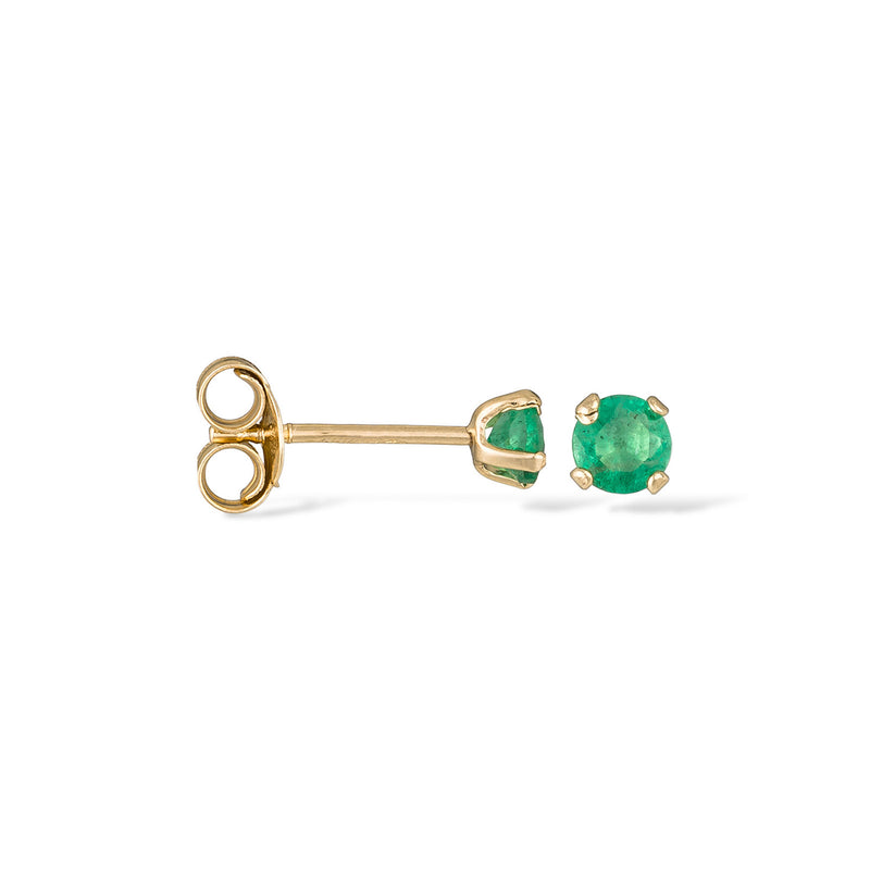 “3mm Emeralda Chip” Earrings: 0.24ct/2