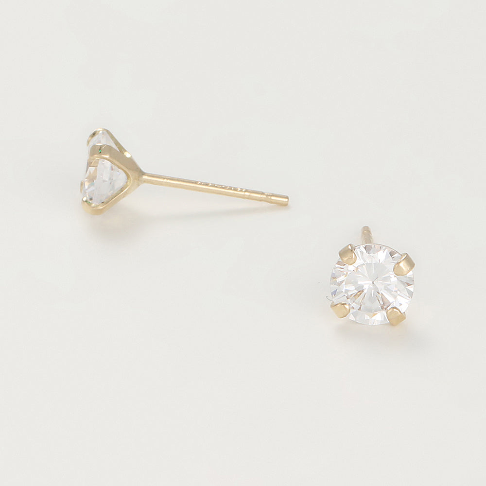 Boucles D'Oreilles Simply You - Or Jaune Et Zirconium