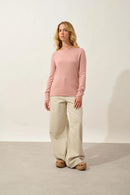 Pull Col Rond - Epéna - Bois De Rose