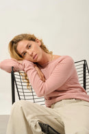 Pull Col Rond - Epéna - Bois De Rose