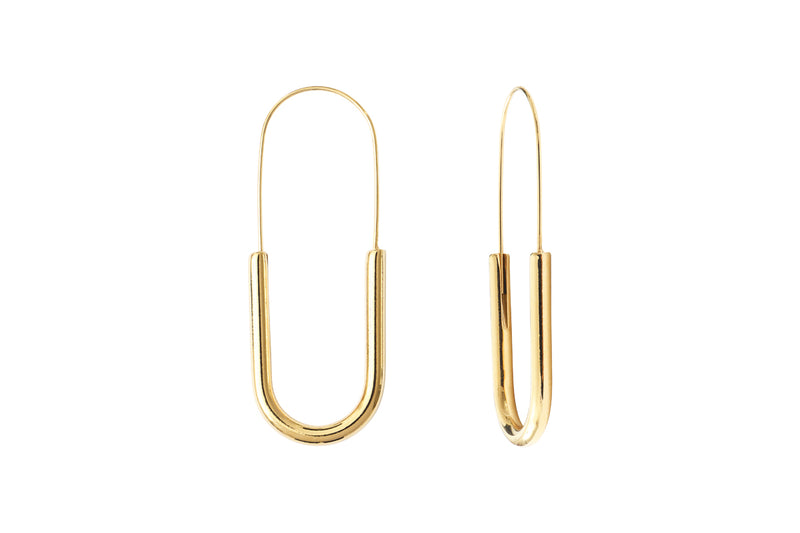 Boucles D'Oreilles Dorees Epingle