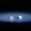 Boucles D'Oreilles "Single Diamond 0,20" D0,20/2 - Or Blanc 375/1000