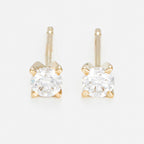 Boucles D'Oreilles "Single Diamond 0,20" Diamants 0,20/2