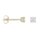 Boucles d'oreilles "Single diamond 0,20" Diamants 0,20/2