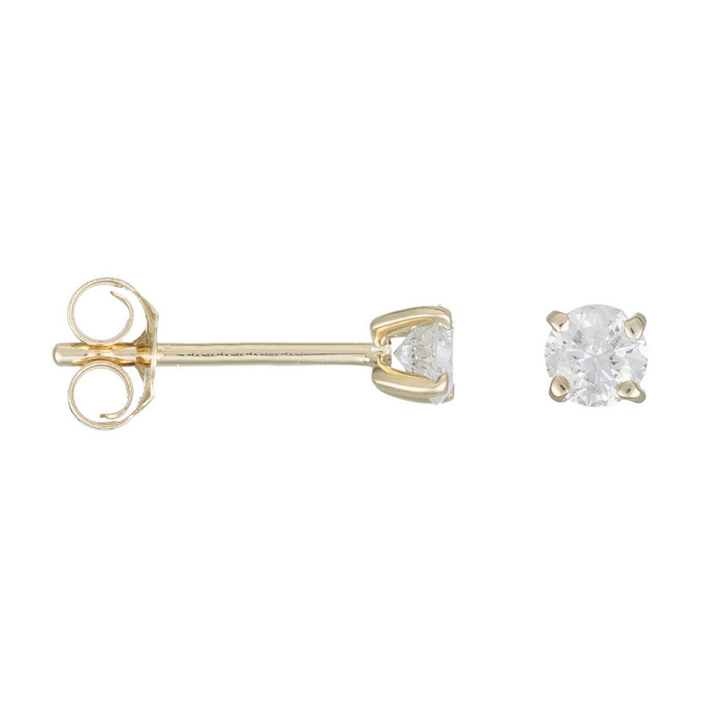 Pendientes "Single diamond 0,20" Diamantes 0,20/2