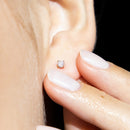 Boucles d'oreilles "Single diamond 0,20" Diamants 0,20/2