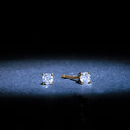 Pendientes "Single Diamond 0.20" Diamantes 0.20/2 - Oro Amarillo 375/1000