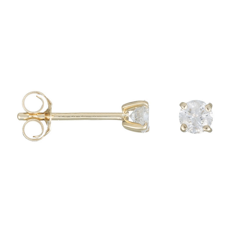 Boucles d'oreilles "Single diamond 0,20" Diamants 0,20/2