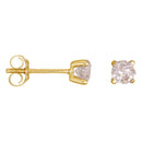 Boucles D'Oreilles "Single Diamond 0,40 Carat" D0,40/2 - Or Jaune 375/1000