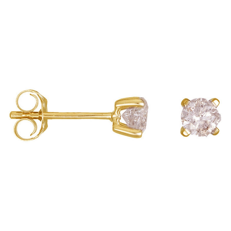 Pendientes "Single Diamond 0,40 Carat" D0,40/2 - Oro Amarillo 375/1000